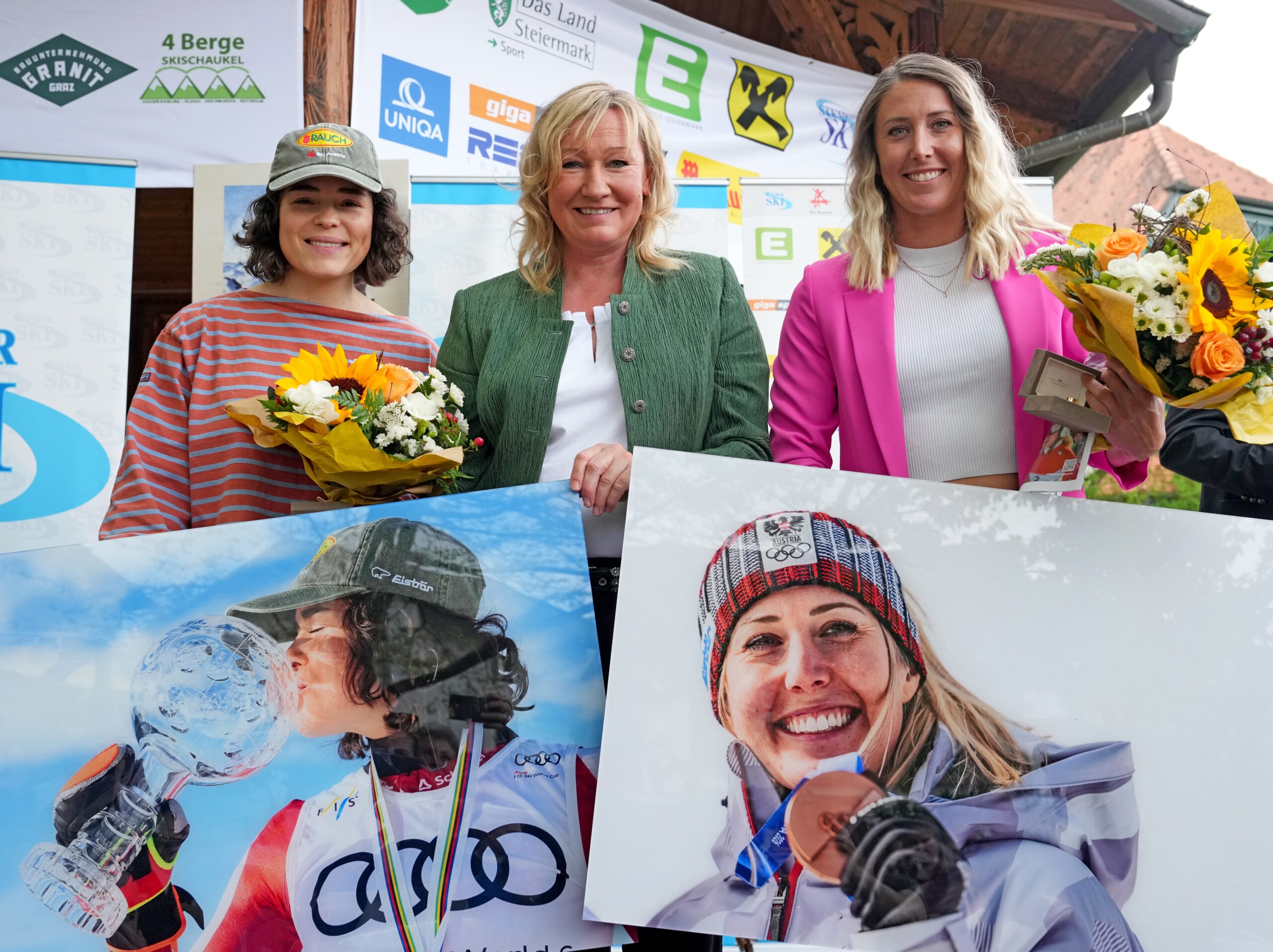 Bild von Sportlerehrung Scheib, Götschl und Hütter